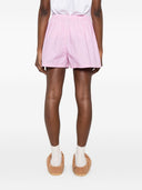 Balenciaga Striped Cotton Shorts