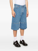 Marine Serre Moon Denim-Bermudashorts