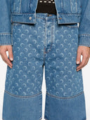 Marine Serre Moon Denim-Bermudashorts
