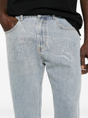 Icecream Crystal Running Dog Denim Jeans