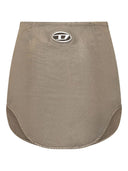 Diesel Cotton Blend Mini Skirt