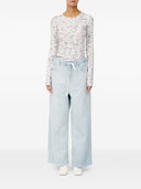 Mm6 Maison Margiela Wide Leg Denim Jeans