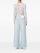 Mm6 Maison Margiela Wide Leg Denim Jeans