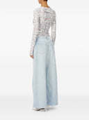 Mm6 Maison Margiela Wide Leg Denim Jeans