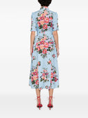 Dolce & Gabbana Flower Print Midi Dress