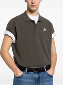 Maison Kitsune' Dreaming Fox Cotton Polo Shirt