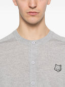 Maison Kitsune' Fox Head Woll-Cardigan