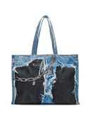 Acne Studios Denim Print Tote