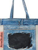 Acne Studios Denim Print Tote