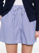 Parosh gestreifte Baumwollshorts
