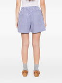 Parosh gestreifte Baumwollshorts