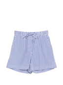Parosh gestreifte Baumwollshorts