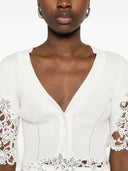 Ermanno Scervino bestickter Baumwoll-Cardigan