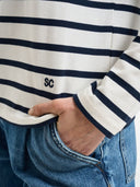 Semicouture Carmelita Striped Cotton Sweater