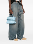 Moschino Tie Me Small Leather Handbag