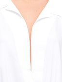 Norma Kamali Oversized Shirt Bodysuit