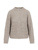 Brunello Cucinelli Leinenpullover mit Rundhalsausschnitt