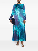 F.R.S . Printed Silk Dress