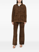 Parosh Suede Leather Jacket