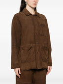 Parosh Suede Leather Jacket