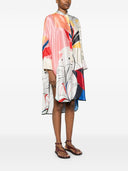 F.R.S . Printed Silk Dress