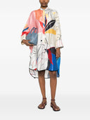 F.R.S . Printed Silk Dress