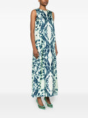 F.R.S . Printed Silk Dress