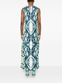 F.R.S . Printed Silk Dress