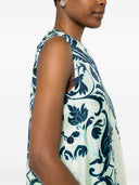 F.R.S . Printed Silk Dress