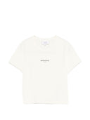 Baumwoll-T-Shirt mit Logo von Maison Kitsune