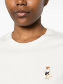 Baumwoll-T-Shirt „Dressed Fox“ von Maison Kitsune