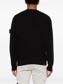 Stone Island Logo Cotton Crewneck Sweater