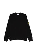 Stone Island Logo Cotton Crewneck Sweater