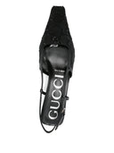 Gucci Crystal Embellished Slingback Pumps