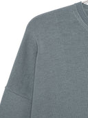Alysi Baumwollpullover mit Rundhalsausschnitt