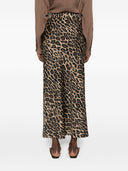 Bazar Deluxe Leopard Print Midi Skirt