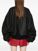 Rick Owens Leather Padded Bomber Jacket