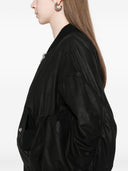 Rick Owens Leather Padded Bomber Jacket