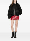 Rick Owens Leather Padded Bomber Jacket