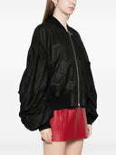 Rick Owens Leather Padded Bomber Jacket