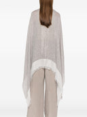 Fabiana Filippi Fringed Linen Poncho