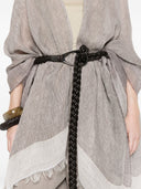 Fabiana Filippi Fringed Linen Poncho
