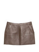 Parosh Leather Mini Skirt