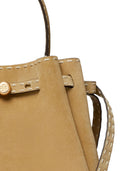 Tory Burch Romy Suede Leather Bucket Bag