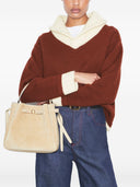 Tory Burch Romy Suede Leather Bucket Bag
