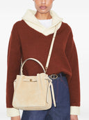 Tory Burch Romy Suede Leather Bucket Bag