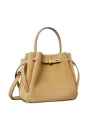 Tory Burch Romy Suede Leather Bucket Bag