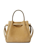 Tory Burch Romy Suede Leather Bucket Bag