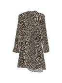 Bazar Deluxe Leopard Print Midi Dress