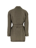 Gucci Gg Silk Shirt Jacket